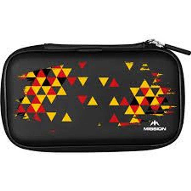 Von Mission entworfenes EVA-Dart-Etui – Deutschland-Design – Flaggenfarben – Art Deco