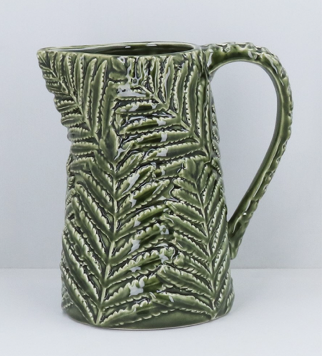 Green Fern Jug