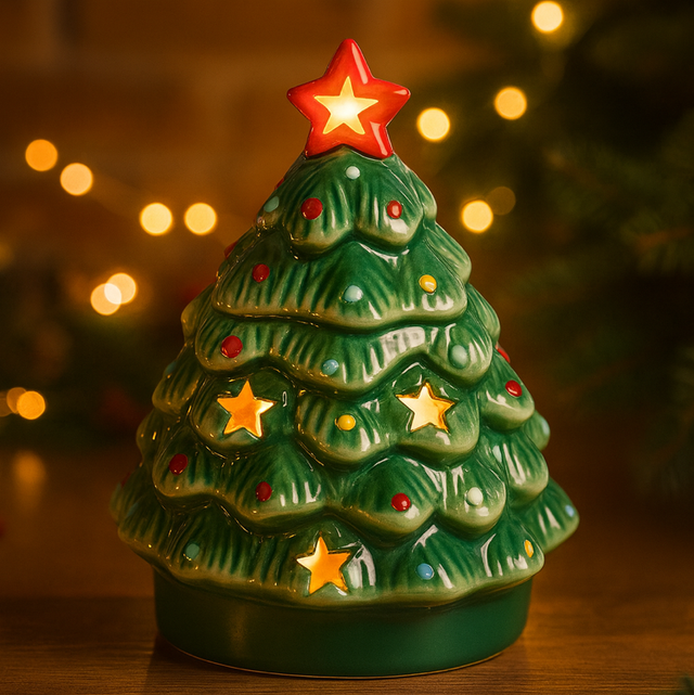 Christmas tree wax melt burner