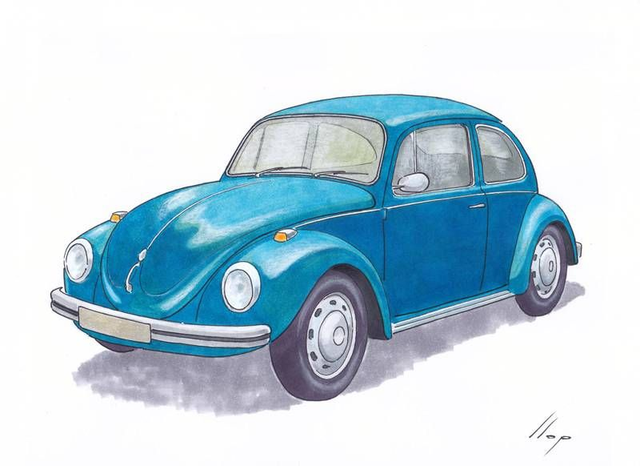 Artimotor onpaper CLASSICS 21x30 - Volkswagen Beetle (escarabajo)