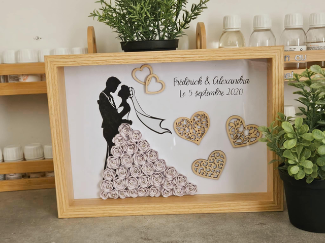 Cadre personnalisé mariage 