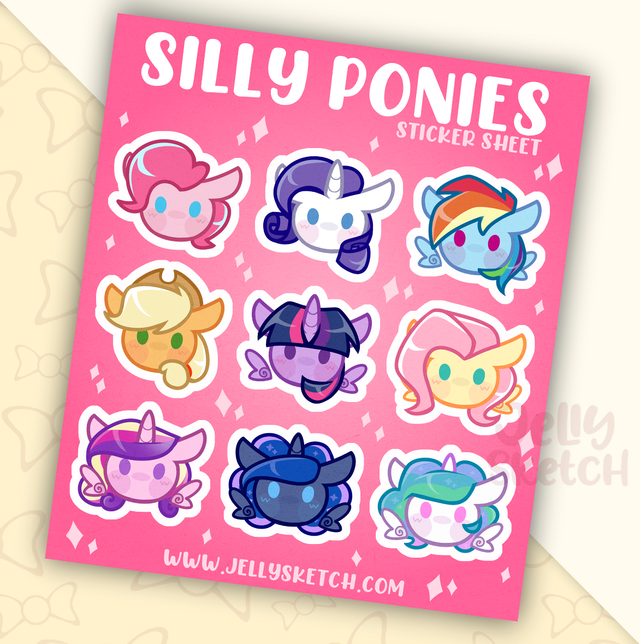 Silly Ponies | MLP Sticker Sheet