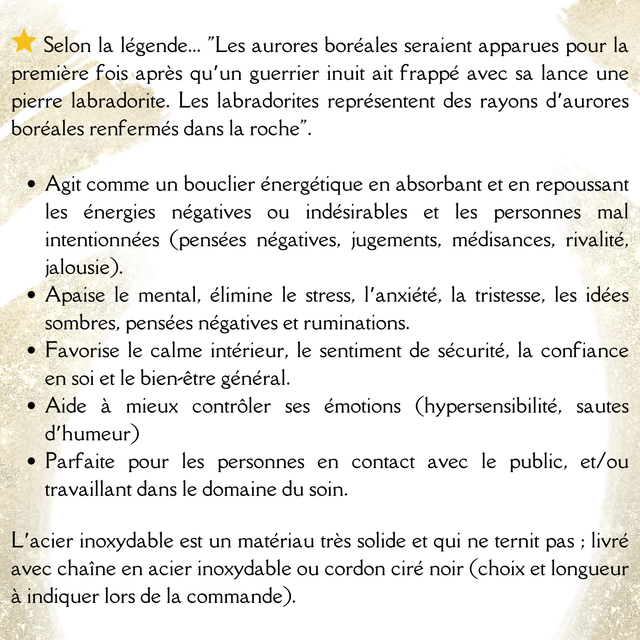 Pendentif Labradorite