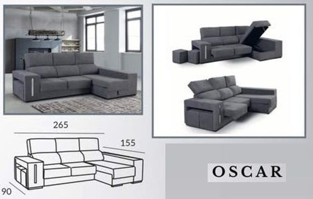 SOFA CHAISELONGE OSCAR CASTELLON