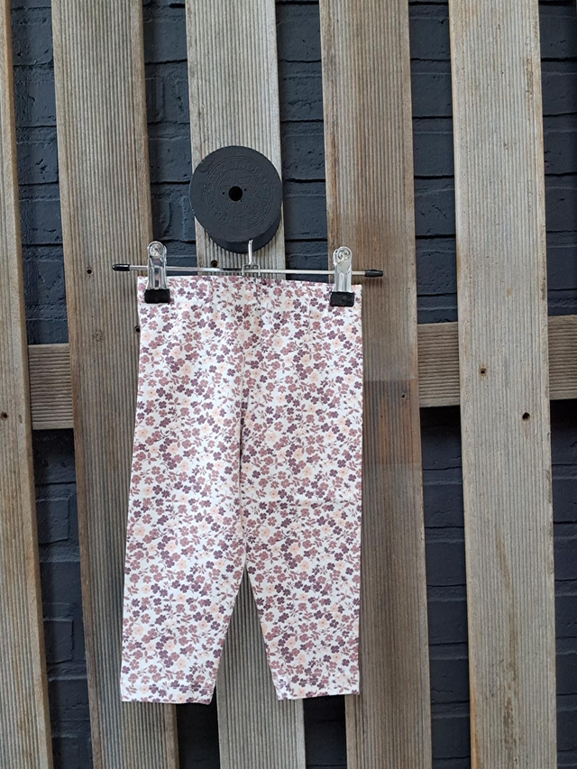 Legging bloem roze
