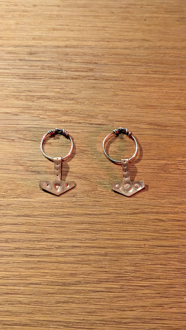 Copper Thor hammer pendant