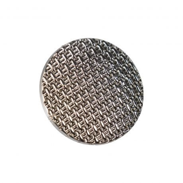 Bouton métal argenté