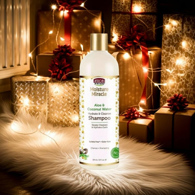 African Pride Aloe &amp; Coconut Water Hydrate Cleanse Shampoo – 354ML 