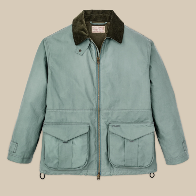 Filson Women’s Cover Cloth Raincoat Balsam Green