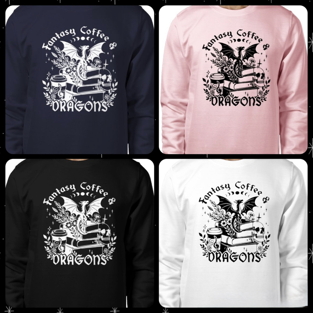 Sweatshirt - Fantasy Coffee &amp; Dragons 