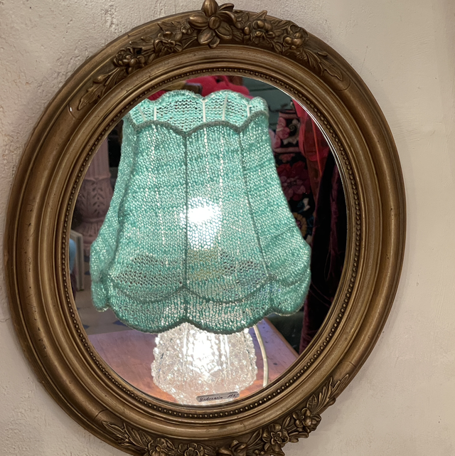 Biedermeier Spiegel mit Blumen und Ornamenten