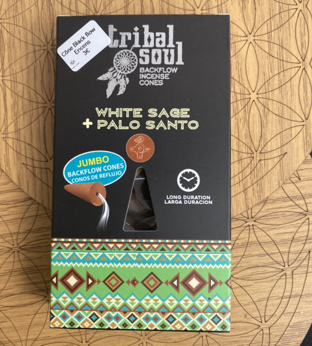 Encens Cônes Blackflow Palo Santo et Sauge Blanche