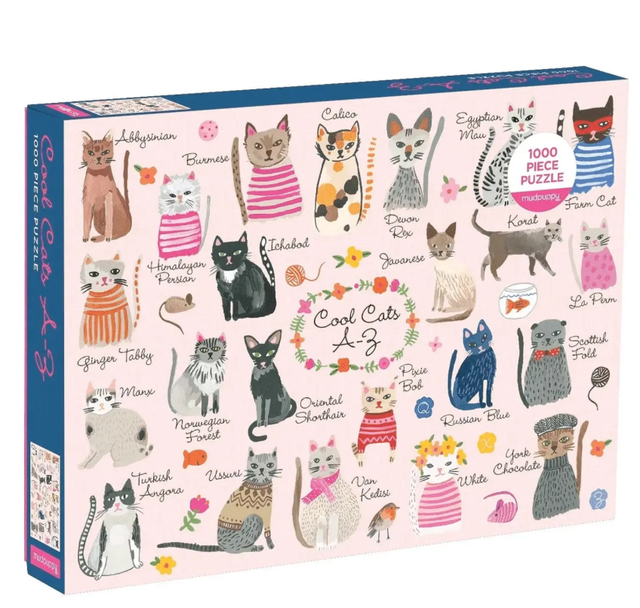 Cool Cats A-Z Jigsaw Puzzle 1000 Pieces