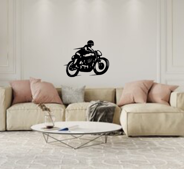 Moto café racer (50x39cm) 