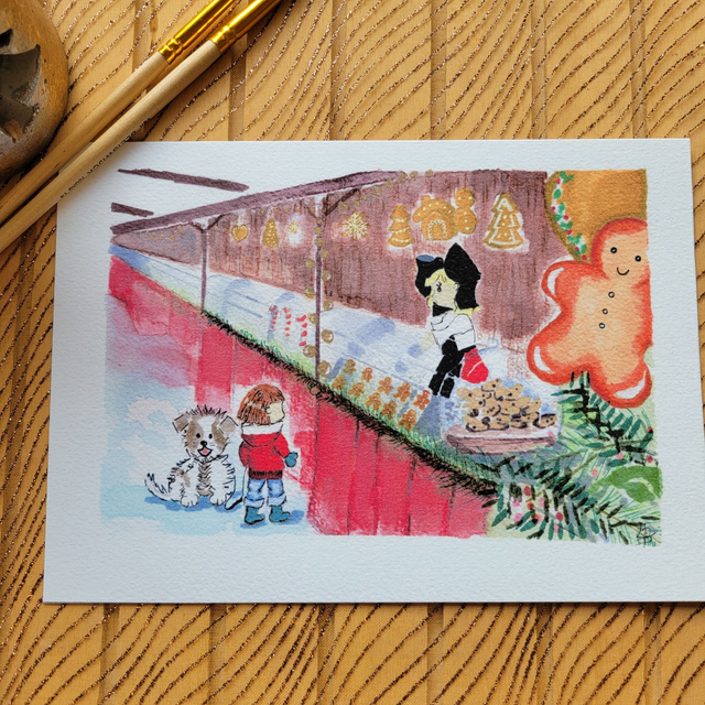 Illustration "Marché de noël alsacien"