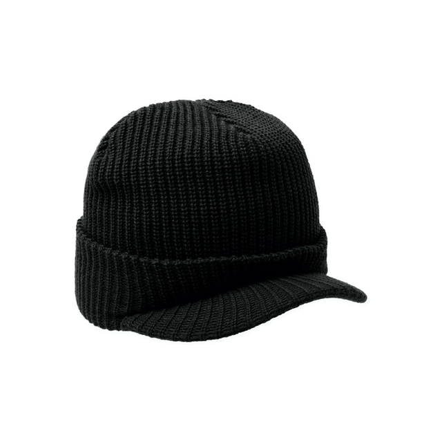 HUF One Star Visor Beanie – black