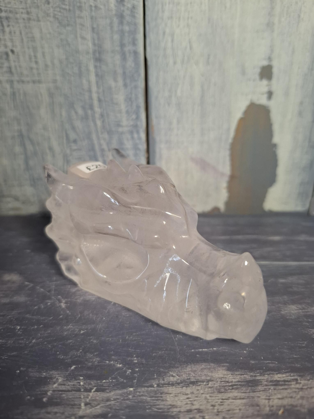 Girasol Rose Quartz Dragon Head 
