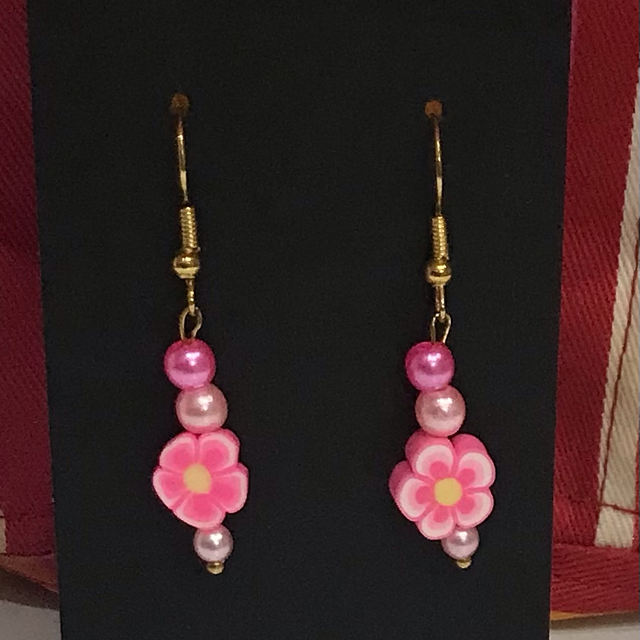 Pink Dangling Earrings - PDE22