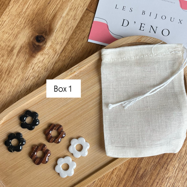 Box Cadeau 3 pampilles fleur 