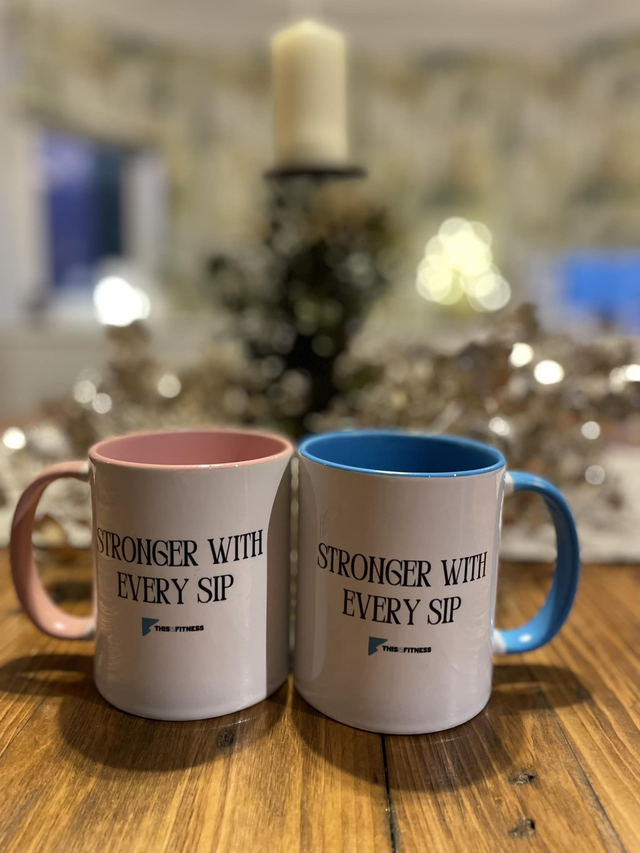 TIF 'Stronger with Every Sip' Mug