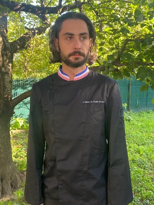 Veste cuisine Noire Mixte (H/F) manche longue (IMIF75)