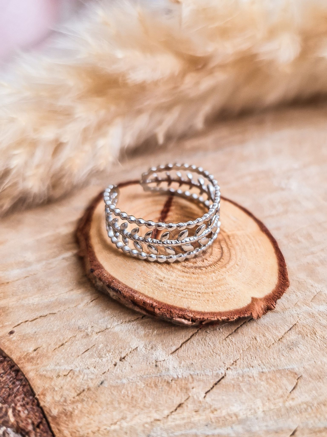 Bague "Césaria" - Modèle argenté