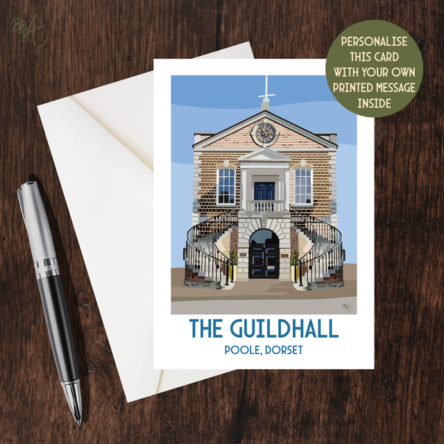 Guildhall, Travel Poster Card