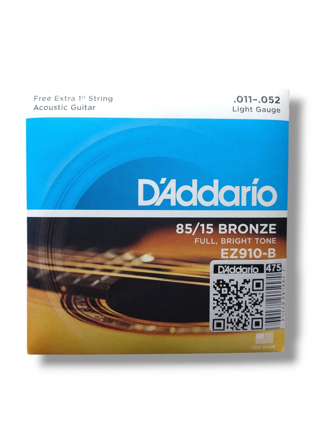475 - Encordoamento Cordas Violão 0.11 Aço EZ910-B Daddario 