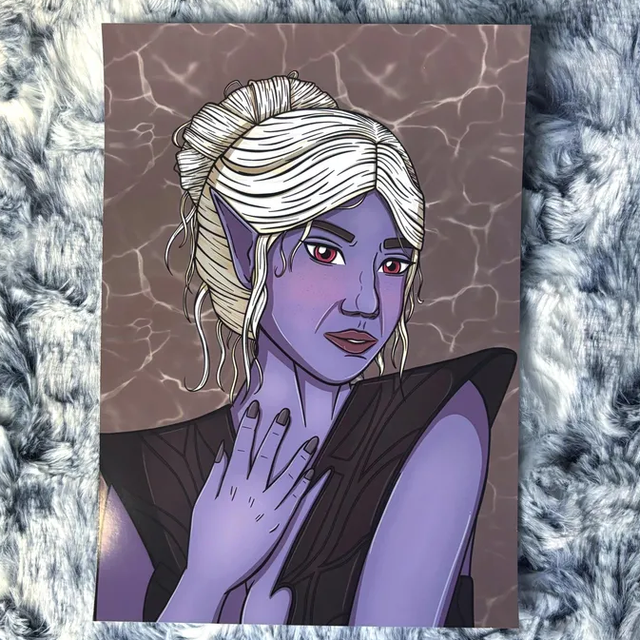 Minthara Baldur's Gate 3 A5 Portrait Print