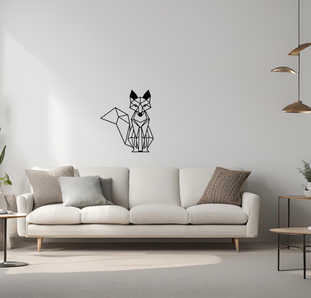 Renard origami (45x39cm) 