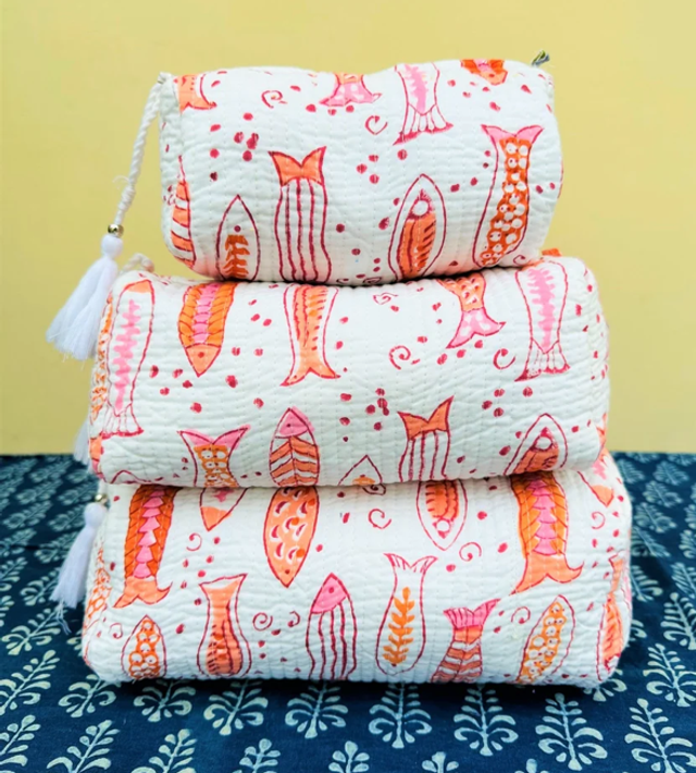 Fishes Toiletry Bag Large