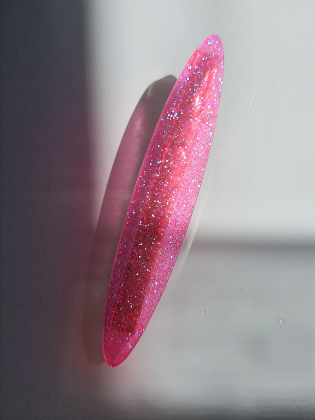 BARRETTE ROSE À PAILLETTES 