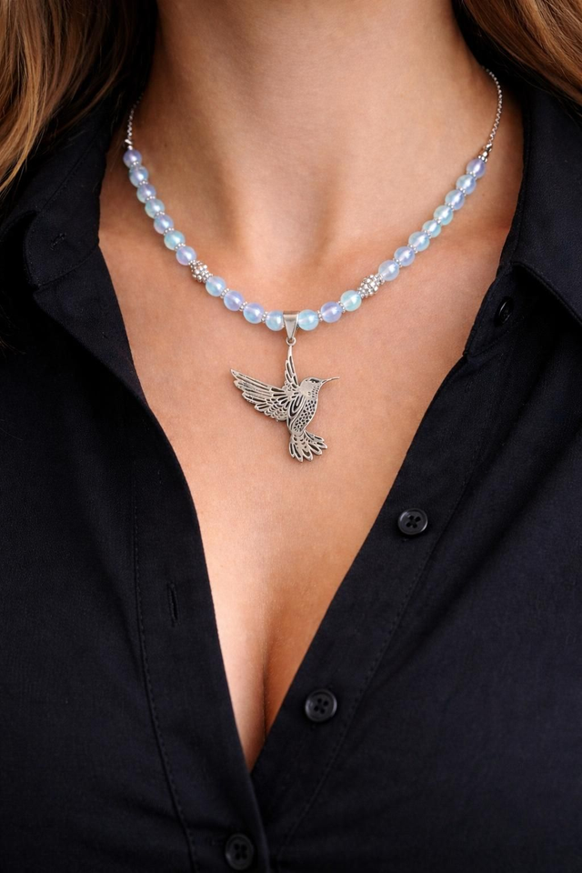 Collier en Opaline - Souffle de liberté