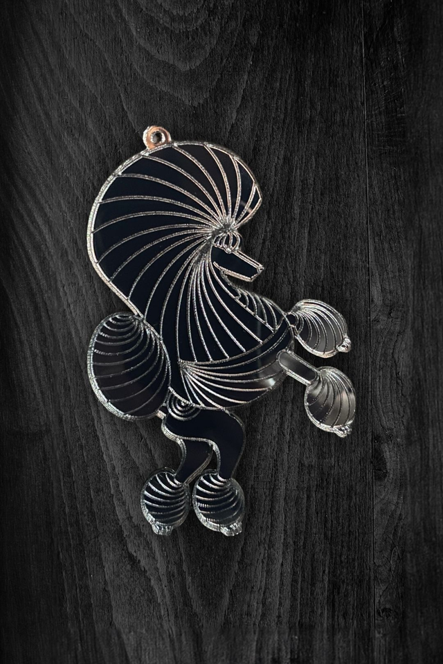 Acryl - Poodle Continental Anthracite