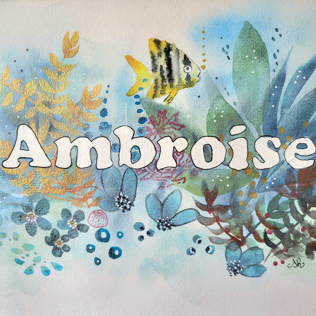 Prénom fond marin à la commande