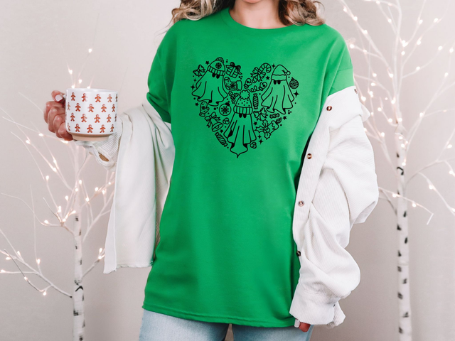 Christmas Ghost Heart