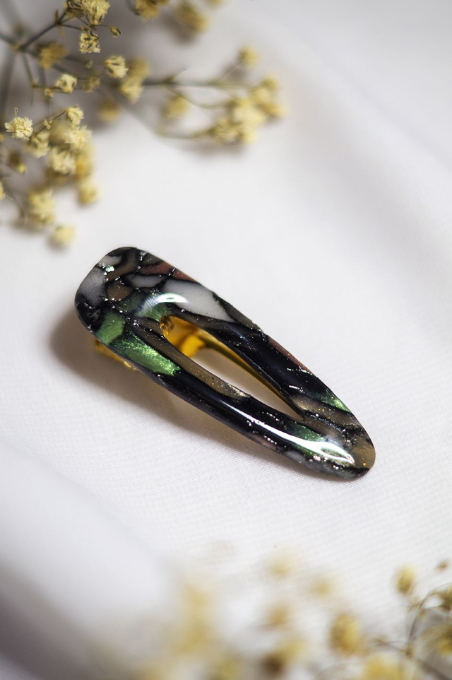 Coloris univers - Barrette ovale évidé