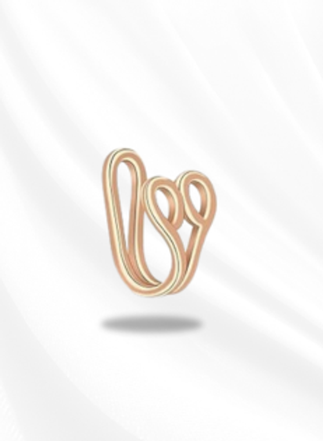 Faux piercing de nez Heartly rose gold