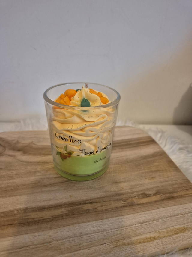 Bougie gourmande fleurs d'oranger 