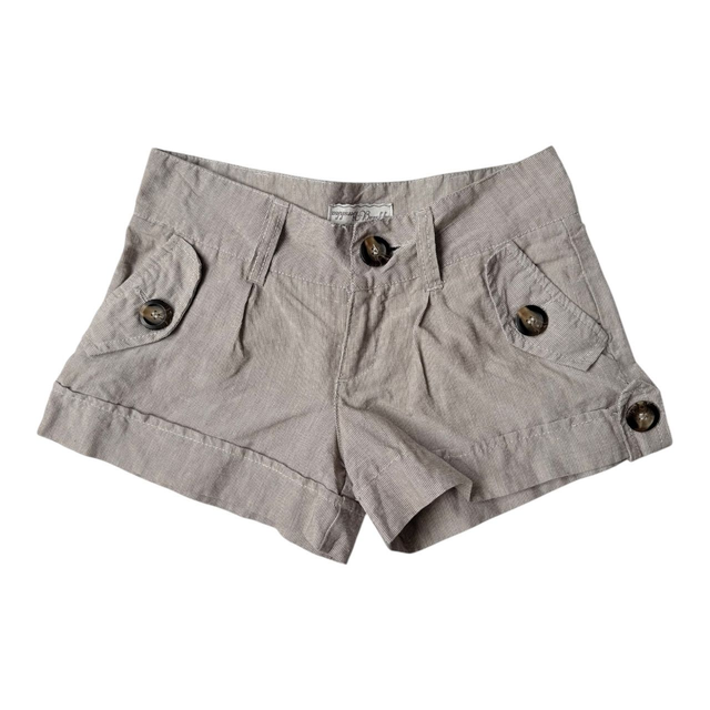 y2k old label bershka plaid brown shorts 