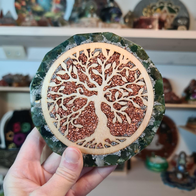 Arbre de vie Agate arbre et mousse