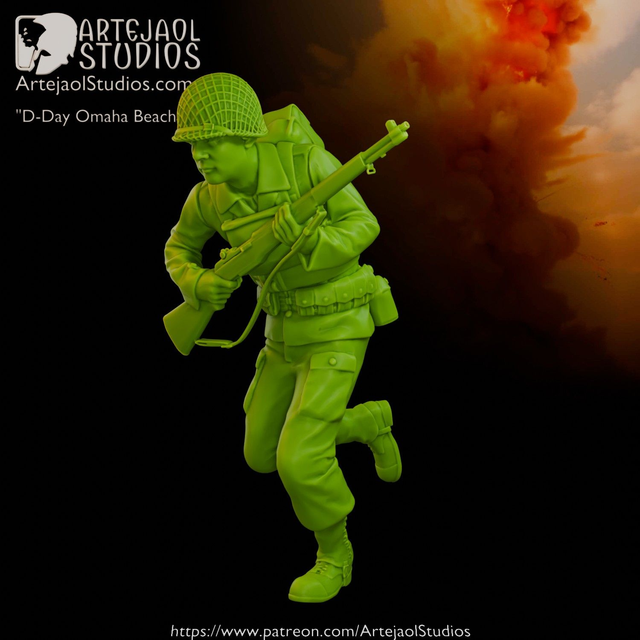 Artejaol - WW2 US Soldier D-Day Omaha Beach 3