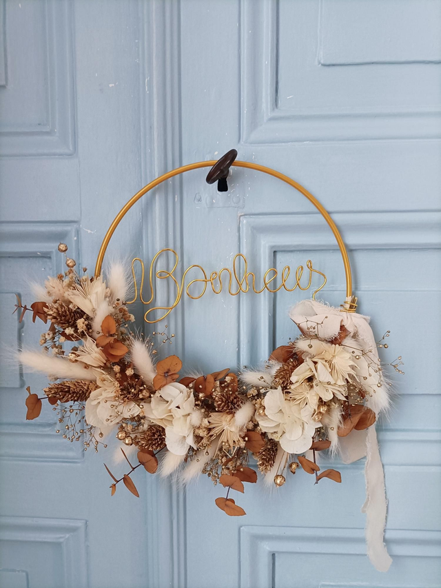 Couronne Lumière d&#039;hiver - beauté florale longue durée