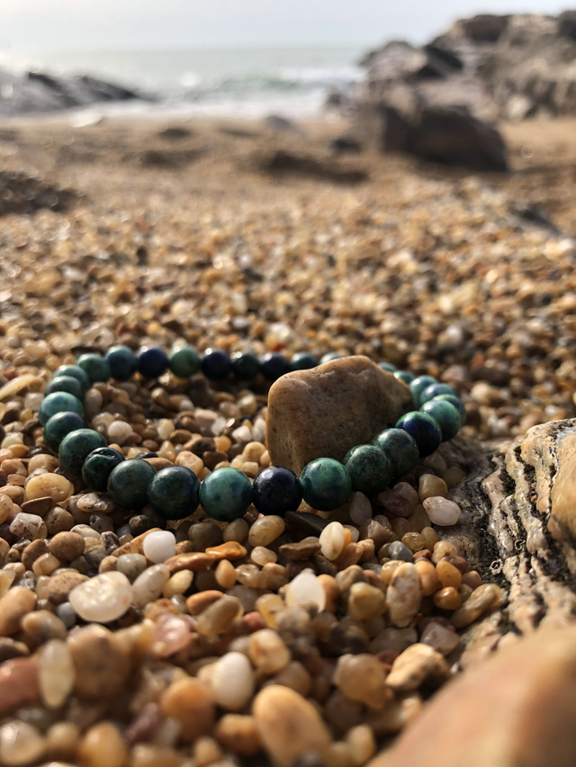 Bracelet Azurite / Malachite AA
