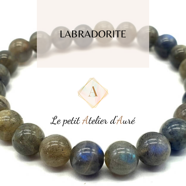 Labradorite : Bracelet en pierres naturelles sur mesure