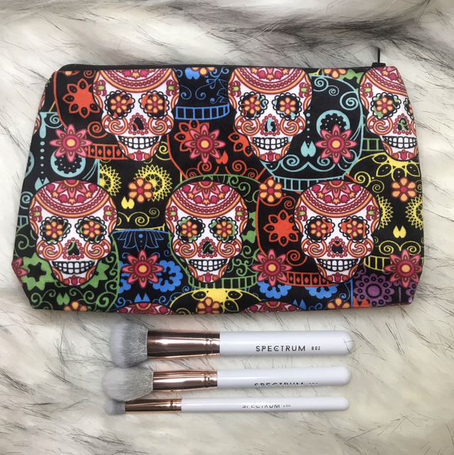 Handmade "Carnival skulls" large bag