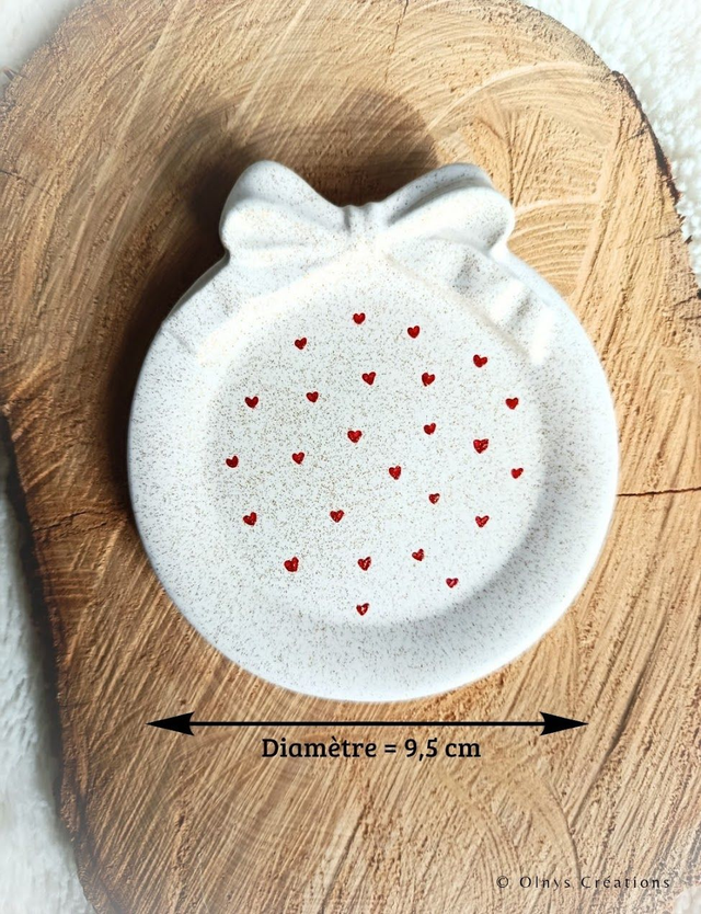 Petite coupelle vide-poche en plâtre résine