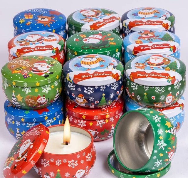 Boite pour bougie de Noël