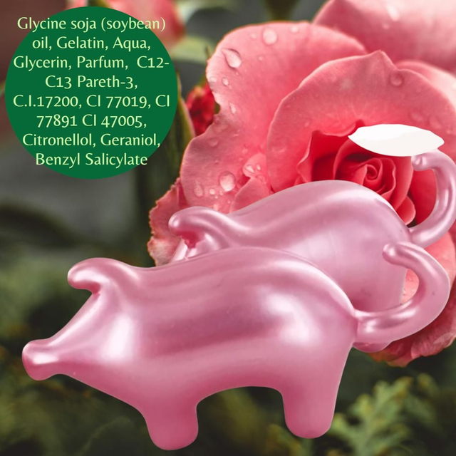 Perle de bain cochon senteur Rose
