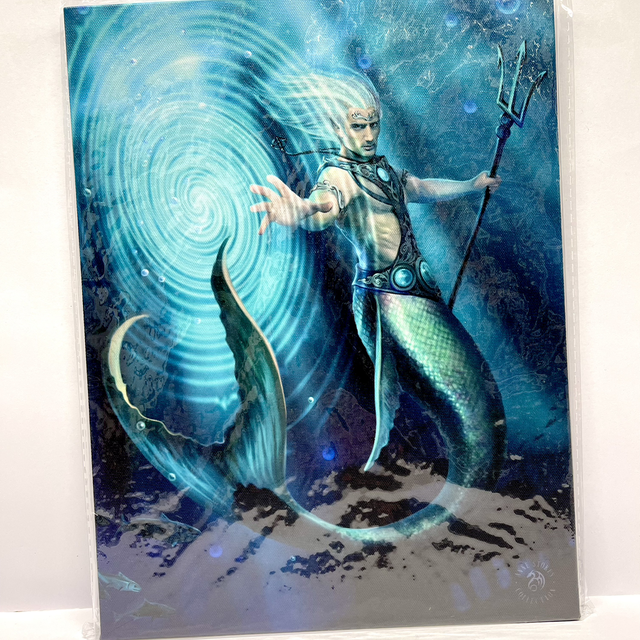 Anne Stokes Art - Water Elemental Hanging Canvas Print